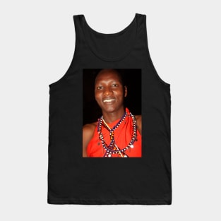 Moran Portrait, Maasai, or Masai, of Kenya & Tanzania Tank Top